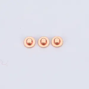 Contacts de type rivet en cuivre pur Contacts en argent massif/Cu avec matériau durable