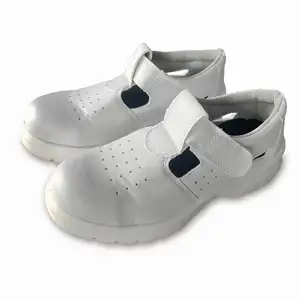 YULAN SS410B White Anti-Static ESD shoes, Anti-smashing ESD safety shoes, Perforated sands