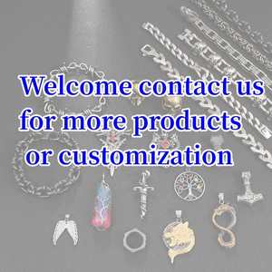 Collier chaîne mécanique à faible MOQ - Chaîne de roi viking en acier inoxydable noir et or + Bracelet byzantin, Bijoux de mode - Product Image 6