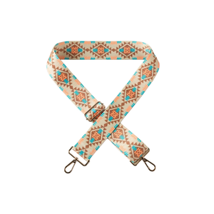 Cinturino in Tessuto a Quadri da 5 Cm, Accessorio per Borsa Color Kaki - Product Image 1