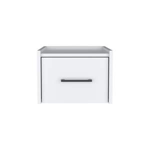 DB Modern White MDF <b>Floating</b> <b>Nightstand</b> Assembled Bedroom Furniture for Home or Hospital for Living Room Bedroom Calion Style - Product Image 2