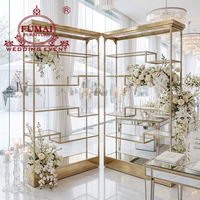 Estanterías de Exhibición de Acero Inoxidable para Decoración de Bodas, Fabricación Profesional