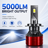 H7 LED-Scheinwerferbirne 30W 5000LM 12V Aluminium Auto-Scheinwerfer-Ersatz Universelle Passform für Fahrzeugbeleuchtungs-Upgrade