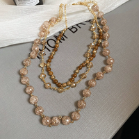 Collier double couche de luxe pour femmes collier en pierre de perles coquille étoile bohème plage fête cadeaux clavicule colliers ras du cou