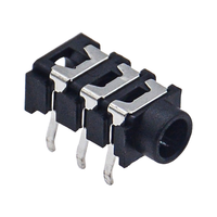 Connecteur audio 3,5 mm à 3 pôles stéréo PJ-313, prise verticale à 5 broches pour une transmission de signal stéréo complète