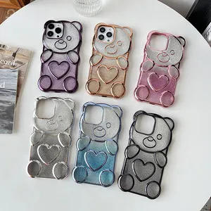 Maxun Wholesale for i phone 15 pro Cute Clear Case Luxury Popular with Many People