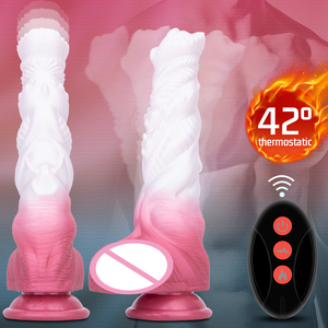 Ferngesteuerter <span class=keywords><strong>Penis</strong></span>-<span class=keywords><strong>Vibrator</strong></span> Sexspielzeug Heizender Vibrierender Elektrischer Dildo Teleskop-Dildo Fantastischer Alien-Dildo für Frauen - Product Image 2