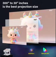 YDH-C3 Mini Vidéoprojecteur double écran 4K 800lm 30-180 pouces 1080P 4K compatible Android 12 Stéréo HIFI Haut-parleurs intégrés Portable Professionnel