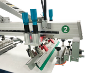 Machine d'impression sérigraphique rotative automatique de haute qualité à 2 couleurs et 8 stations avec micro-registro
