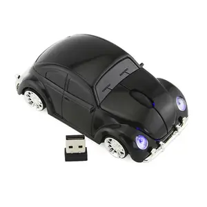 Mouse mobil nirkabel 2.4G, Mouse optik bentuk mobil untuk PC, Desktop, Laptop, Mouse mobil balap Lamborghini/Beetle/Porsche/Ferrari