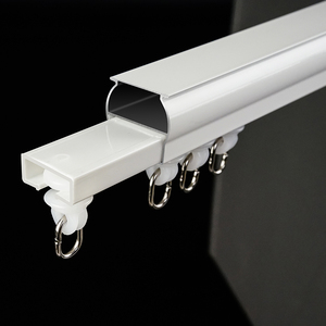 IKSUN Heavy-Duty S-Fold Siding Track Set Modern Design Aluminum Alloy Curtain Rail for Home Decor and Window Application - Product Image 2