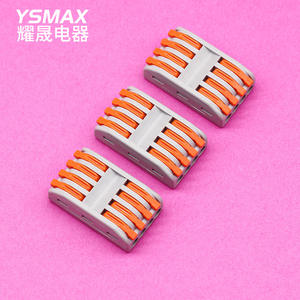 Bloque de terminales de presión Ysmax de 4 polos, 32A 250V 4kV, ignífugo, conexión rápida para cableado de fuente de alimentación - Product Image 2