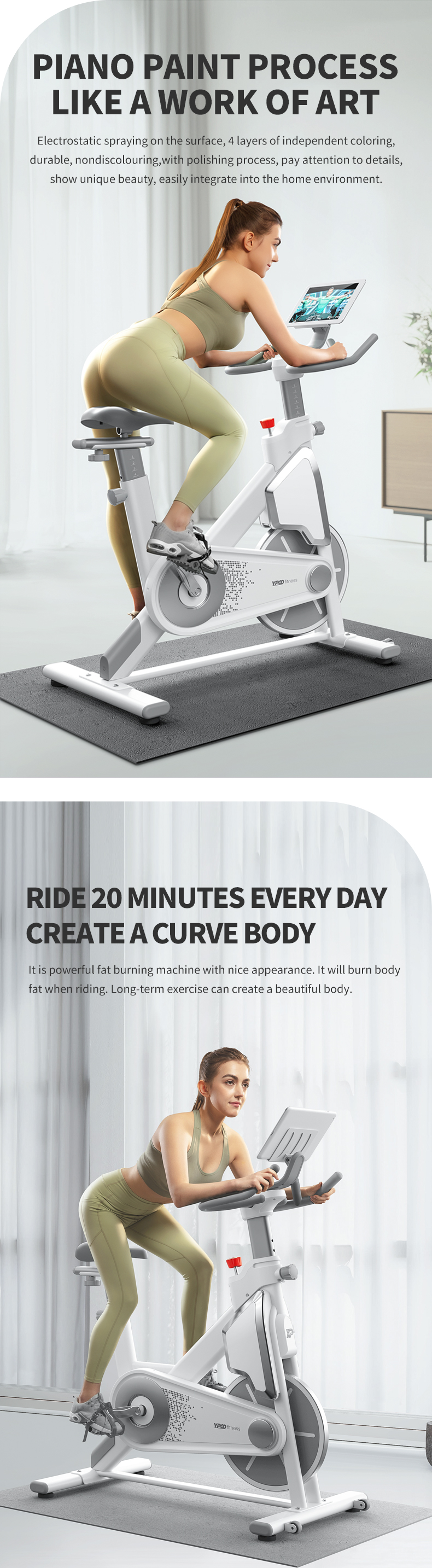 SGS certified YPOO Intelligent Fitness Equipment Source Factory gym spinning bike spinning bikes for sale