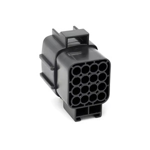 Conector impermeable automotriz 368050-1, Conector de extremo de arnés de cableado con carcasa de plástico, macho de 16 pines - Product Image 3