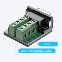 Cable Serial de Transmisión de Datos DTECH USB a RS232/485/422 DC5V 0.5M DT-5019C