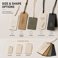 Étiquettes suspendues Jiny personnalisées avec logo et design de marque, étiquettes découpées, étiquettes volantes OEM ODM pour sacs et vêtements