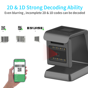Symcode MJ-5500 Máy tính để bàn 2D Máy Quét Mã Vạch giao diện USB cho sân bay quét hộ chiếu ID thẻ tài liệu khác - Product Image 2