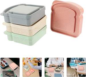 Sandviç kaleci konteynerler Bento kutusu ekmek tost depolama taşınabilir gıda sahipleri açık kamp piknik kutuları - Product Image 2