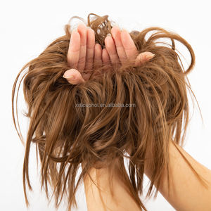 Extension de cheveux bouclés, peigne à cheveux facilement extensible, Extension queue de cheval à Clip, chouchou, plateau à <span class=keywords><strong>Chignon</strong></span>, queue de cheval, postiche - Product Image 5