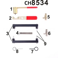 Kit d'outils de calage en acier au carbone pour Land Rover Range Rover Jaguar 4.0 4.2 4.4 V8 Discovery 3 CH8534 9 pièces robustes