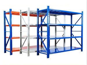 رف تخزين فولاذية قابل للتعديل عالي الكفاءة 5 طبقات نظام صناعي لتخزين المستودعات - Product Image 2