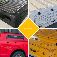 Auvent de camionnette en aluminium personnalisé PULS avec fenêtres latérales, portes verrouillables et rails de toit pour le camping et le stockage de marchandises