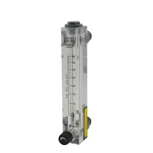 Montaje en Panel acrílico barato mecánico medidor de flujo de agua con válvula de sistemas RO