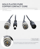 Balun de Video Activo 2 en 1 de 8MP, Transceptor de Video y Alimentación BNC a RJ45 para CCTV AHD/CVI/TVI/CVBS, Conector de Alimentación DC 5.5/2.1, Carcasa de ABS