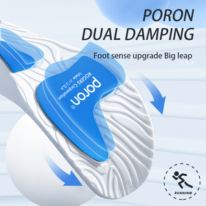 Vente en gros coussin d'air zoom antidérapant à paume pleine semelle de sport PORON à double rebond et amortissement quantité minimale de commande à talon en U 1 paire - Product Image 5