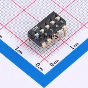 DP-05PT DIP Switch Through hole Component (THT),P=2.54mm Switch Flat Toggle, Raised Type Single Pole Single Throw 5 2.54mm - Product Image 1