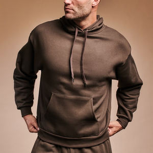 Sweat à capuche pour homme Urban Edge, coupe moderne, tissu 100% coton, brodé, respirant, pour streetwear, vêtements décontractés à porter à tout moment - Product Image 2