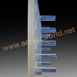 White Acrylic Spectacles Glasses Floor Display Shelf Freestanding Eyewear Organizer <b>rack</b> with Multiple Tiers for Optical Shops - Product Image 5
