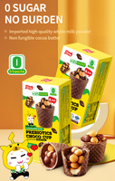 Gaufrettes en chocolat populaires pour enfants, cornets de chocolat en gros, coupes de chocolat croustillantes fourrées au chocolat