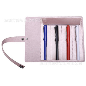 Creative leather pencil case, large capacity storage bag, foldable makeup brush and <b>tool</b> storage <b>roll</b> bag - Product Image 1