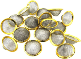 Vòm cong bát hút thuốc lọc màn hình, Dia 12mm 15mm 16mm ống hút màn hình tùy chỉnh màn hình kim loại - Product Image 2