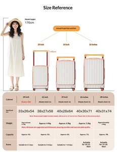 Valise à roulettes unisexe pour enfants, tendance, <span class=keywords><strong>en</strong></span> polycarbonate rigide, avec poignée souple, serrure TSA, idéale pour les <span class=keywords><strong>vacances</strong></span> et l'embarquement <span class=keywords><strong>en</strong></span> <span class=keywords><strong>avion</strong></span> - Product Image 6