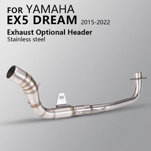 Accessoires de modification de moto pour Yamaha Ex5 Dream, section avant, tuyau de liaison d'échappement, interface 51MM, scooter, moto, échappement - Product Image 2