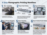 Equipo Flexográfico de rollo a rollo para impresión continua de papel base para vasos de papel