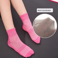 Chaussettes de sport d'été pour hommes, de marque, à compression, logo brodé personnalisé, qualité supérieure, tricot fines avec grip