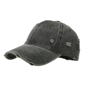 Gorra de Béisbol Desgastada para Toda Temporada con <span class=keywords><strong>Dobladillo</strong></span> sin Rematar, Estilo Vintage Lavado, Unisex, Moderna, con Cierre a Presión - Product Image 5
