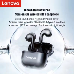 Nuevos Auriculares Inalámbricos Lenovo <span class=keywords><strong>Thinkplus</strong></span> LP40 TWS Originales, Resistentes al Agua, Batería de Larga Duración, Auriculares Deportivos Inalámbricos HiFi para Juegos - Product Image 3