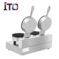 Machine à gaufres commerciale professionnelle et machine à gâteaux aux œufs Nouvel état pour les collations et le petit-déjeuner à base de lait