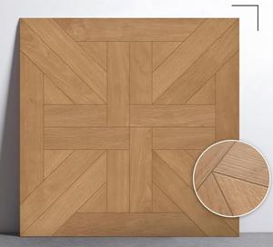 Carrelage en porcelaine imitation <span class=keywords><strong>parquet</strong></span> grain de bois 800x800mm, épaisseur 9mm, surface mate micro-gaufrée, résistant à l'usure, antidérapant, pour villa moderne - Product Image 3