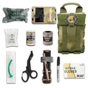 Great Quality 500D Nylon Multicam Camouflage Ifak Pouch Tactical Molle First Aid Medical Bag Pouch For Wholesale
