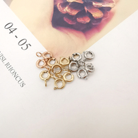 Fermoir à bulle en or massif 9K 14K 18K, composants de bijoux en or véritable 14K, crochets de fermeture