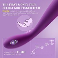 Fingerförmiger 10-Gang 8-Sekunden-Klimax Wasserdichter Vibrierender Dildo Großer Dicker Vibrator Dildo für Frauen