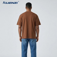 T-shirts pour hommes Kuenzi, col rond, coupe classique, 100% coton, 340 GSM, grammage lourd, durables, vierges, grandes tailles, avec logo personnalisé et couleurs assorties