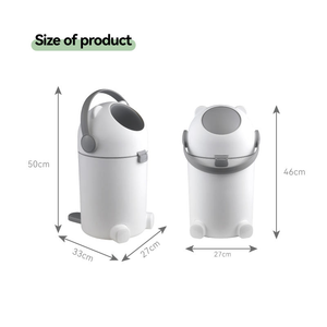 Contenedor de Pañales con Control de Olores, Diseño Nuevo 2026, Venta al por Mayor, Cubo de Basura para Productos de Bebé Recién Nacido para el Hogar con Bolsa de Basura de Plástico - Product Image 4