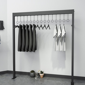 Présentoir de vêtements pour hommes, femmes et enfants Étagère murale en fer écologique <span class=keywords><strong>Design</strong></span> de mode simple pour les magasins de vêtements - Product Image 1