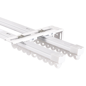 Cuttable Telescopic Adjustable <b>Curtain</b> Rail Flexible Length Aluminium Window Track - Product Image 1